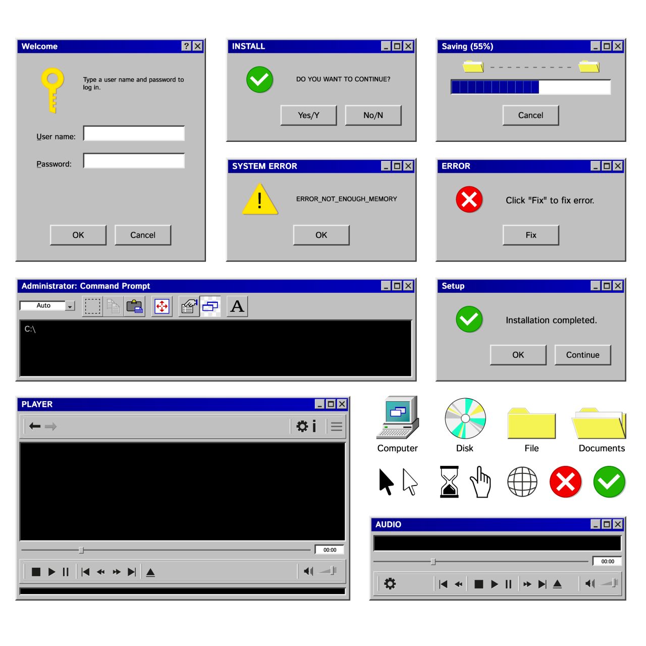 旧Windows系统应用程序图集